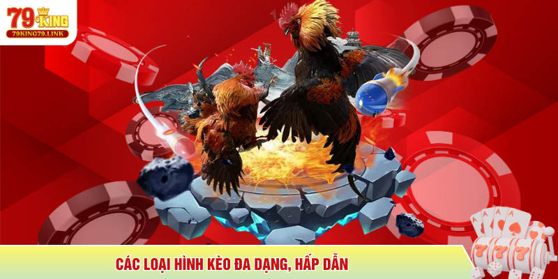 Các loại hình kèo đa dạng, hấp dẫn